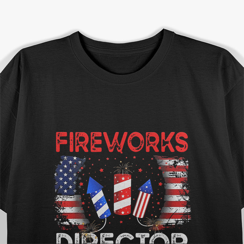 4th of July Fireworks Director If I Run You Run T-Shirt