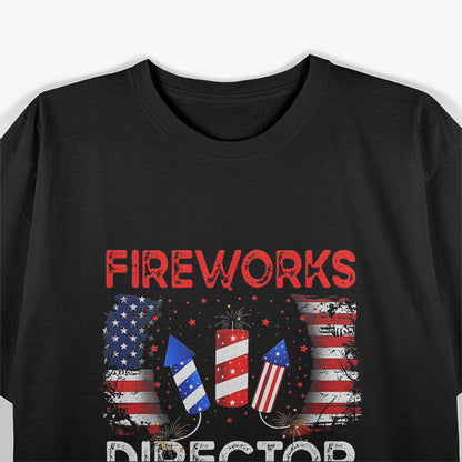 4th of July Fireworks Director If I Run You Run T-Shirt