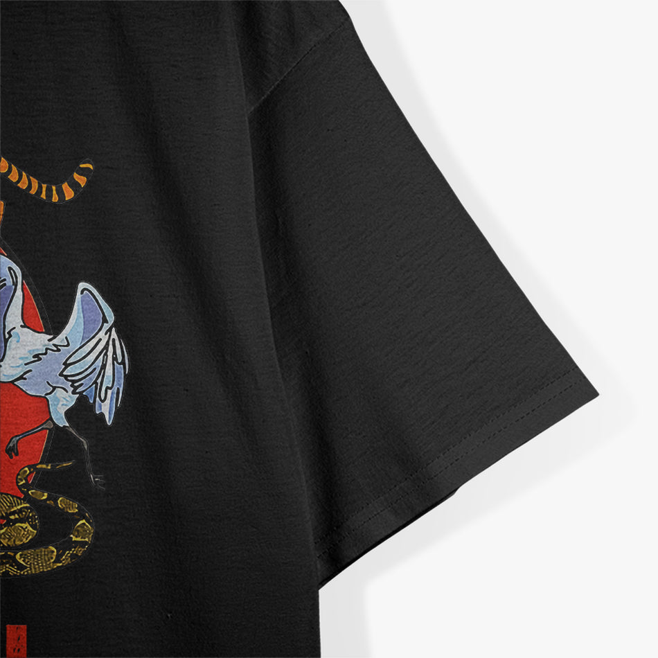 Kung Fu - Five Animals Forms, Chinese Martial Arts T-Shirt
