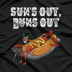 Sun’s Out, Buns Out – Funny Hot Dog BBQ T-Shirt