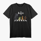 The Alien Abbey Road Parody - A Cosmic Twist on a Classic T-Shirt