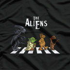 The Alien Abbey Road Parody - A Cosmic Twist on a Classic T-Shirt