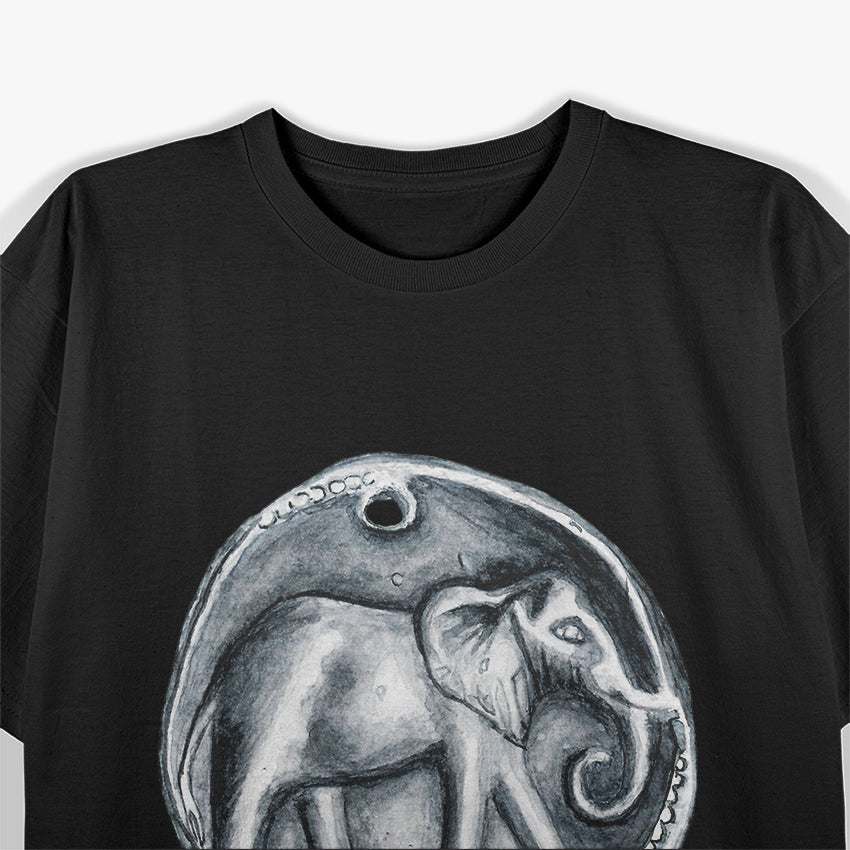 Hannibal’s War Elephant - Watercolor Coin Tribute T-Shirt