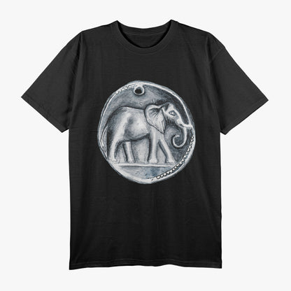 Hannibal’s War Elephant - Watercolor Coin Tribute T-Shirt