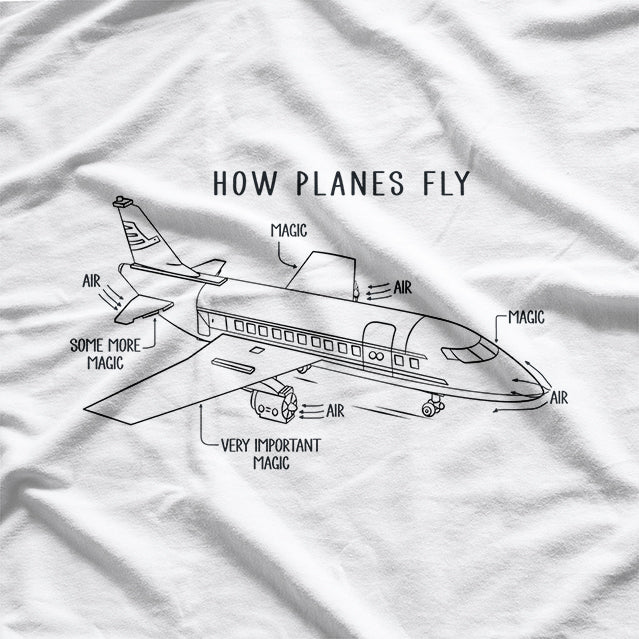 Artisan Owl - Understanding How Planes Fly T-Shirt