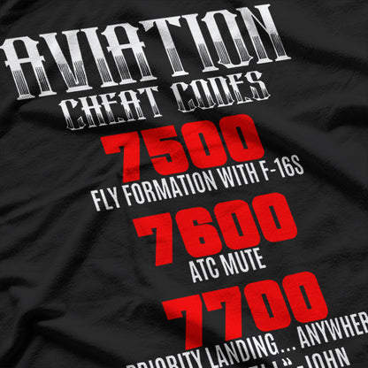 Aviation Cheat Codes ATC T-Shirt