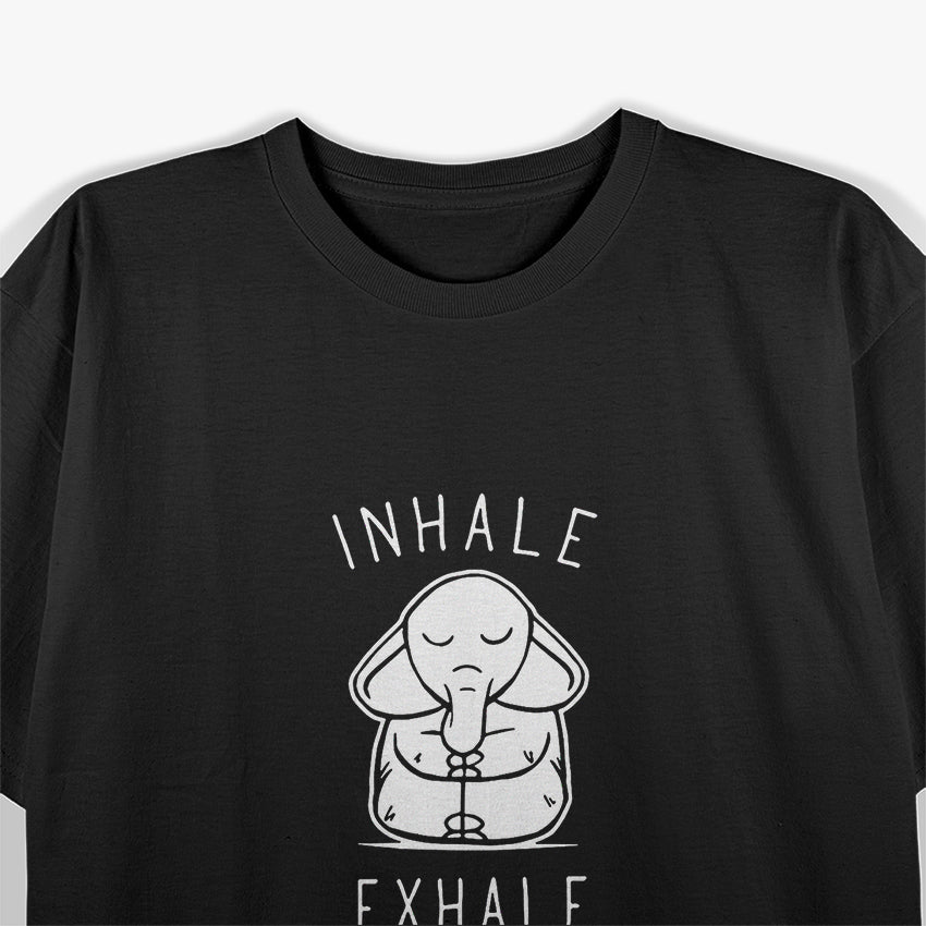 Elephant Yoga - Inhale, Exhale Zen Style T-Shirt