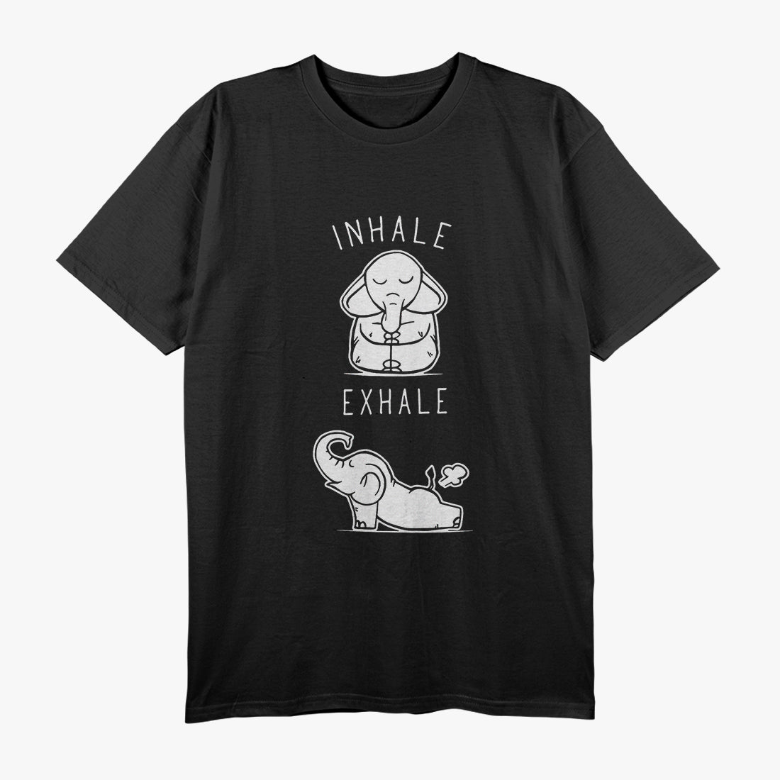 Elephant Yoga - Inhale, Exhale Zen Style T-Shirt