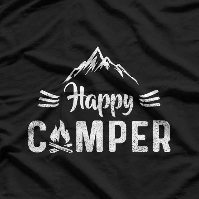 Happy Camper, Embrace the Outdoors – Fun Camping T-Shirt