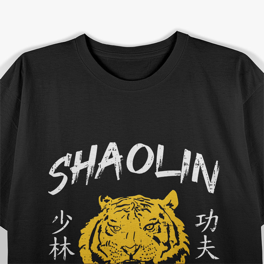 Tiger Shaolin Kung Fu Chinese Symbol Wushu Martial Artist T-Shirt