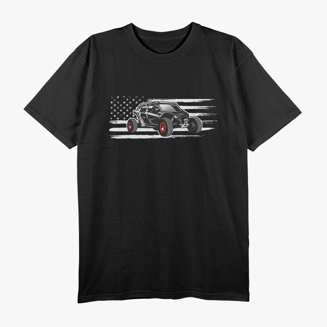 American Flag UTV Side By Side SXS Off Road T-Shirt