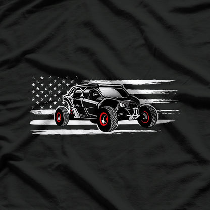 American Flag UTV Side By Side SXS Off Road T-Shirt