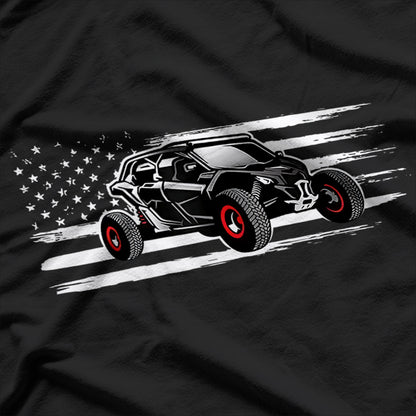 American Flag UTV Side By Side SXS Off Road T-Shirt