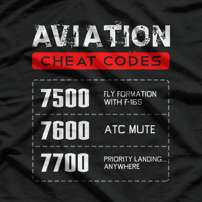 Aviation Cheat Codes T-Shirt