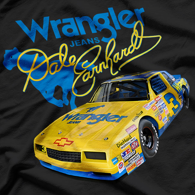 Dale Earnhardt Wrangler Retro NASCAR Legend T-Shirt