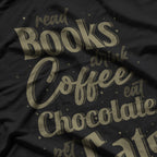 Read Books Drink Coffee Pet Cats Perfect Daily Goals T-Shirt