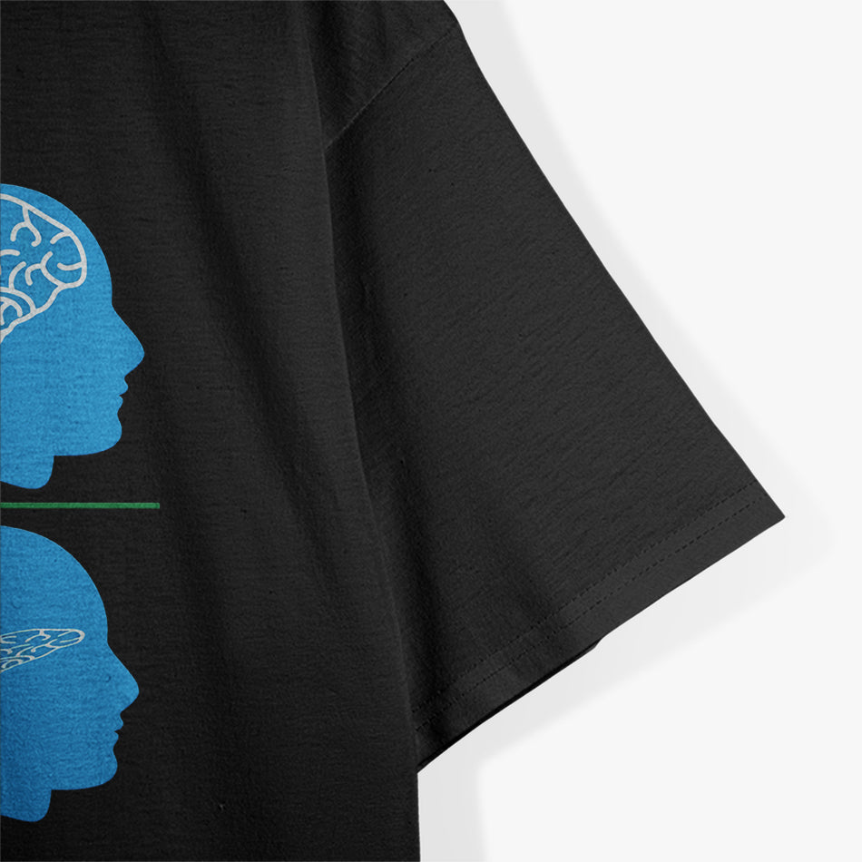 Flat Brain Society - Flat Earth Meme Funny Humor T-Shirt