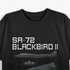 Fun American Military Aviation SR-72 Blackbird II In Action T-Shirt