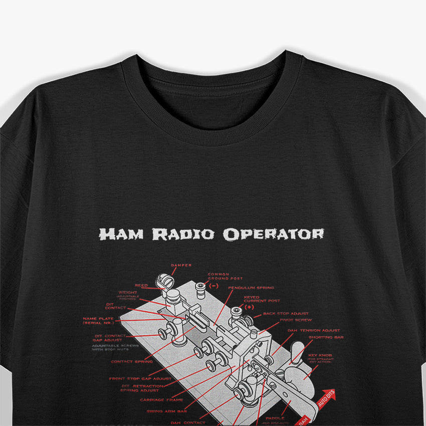 Ham Radio Operator Morse Code Key T-Shirt