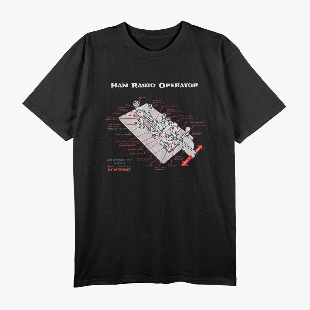 Ham Radio Operator Morse Code Key T-Shirt
