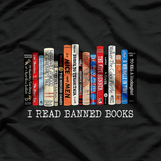 I Read Banned Books Librarian Freadom Week Design T-Shirt