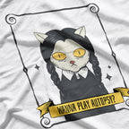 Play Autopsy With A Spooky Wednesday Cat Horror Theme T-Shirt