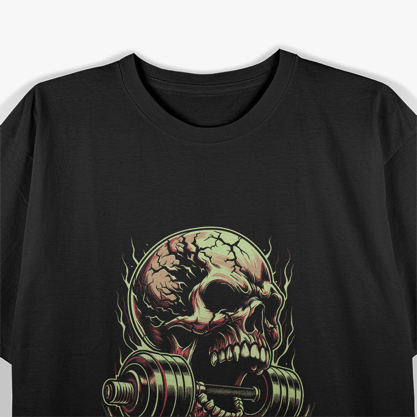 Powerlifting Deadlift Skull Bodybuilding T-Shirt