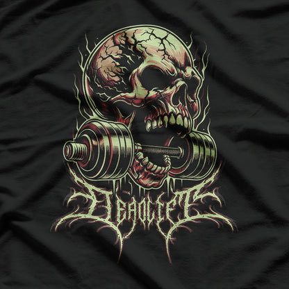 Powerlifting Deadlift Skull Bodybuilding T-Shirt