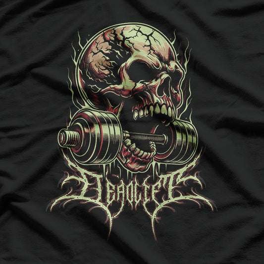 Powerlifting Deadlift Skull Bodybuilding T-Shirt