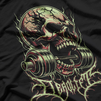 Powerlifting Deadlift Skull Bodybuilding T-Shirt