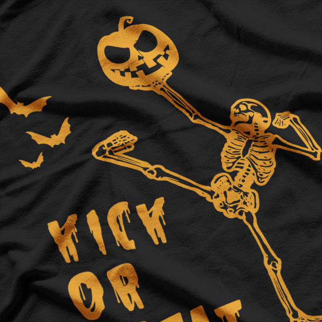 Kick Up the Spooks Funny Halloween Taekwondo T-Shirt