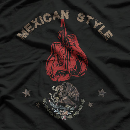 Mexican Vintage Style Boxing - A Tribute to Heritage and Combat Sports T-Shirt