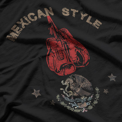 Mexican Vintage Style Boxing - A Tribute to Heritage and Combat Sports T-Shirt