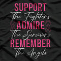 Support The Fighters - Breast Cancer Awareness Month T-Shirt