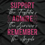Support The Fighters - Breast Cancer Awareness Month T-Shirt