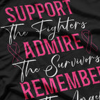 Support The Fighters - Breast Cancer Awareness Month T-Shirt