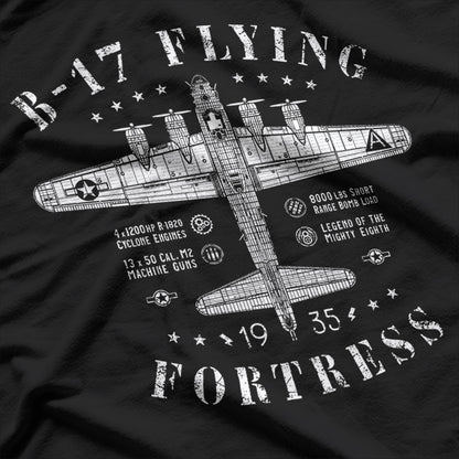 Vintage B-17 Flying Fortress Bomber - 1935 Aviation T-Shirt