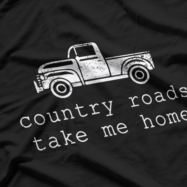 Vintage Country Roads Take Me Home T-Shirt