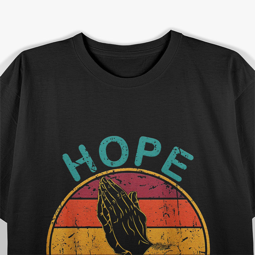 Vintage Retro Sunset - Hope Dealer Motivational Quote T-Shirt