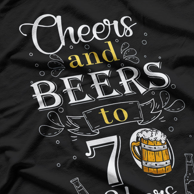 70th Birthday Cheers and Beers To 70 Years Birthday Squad T-Shirt