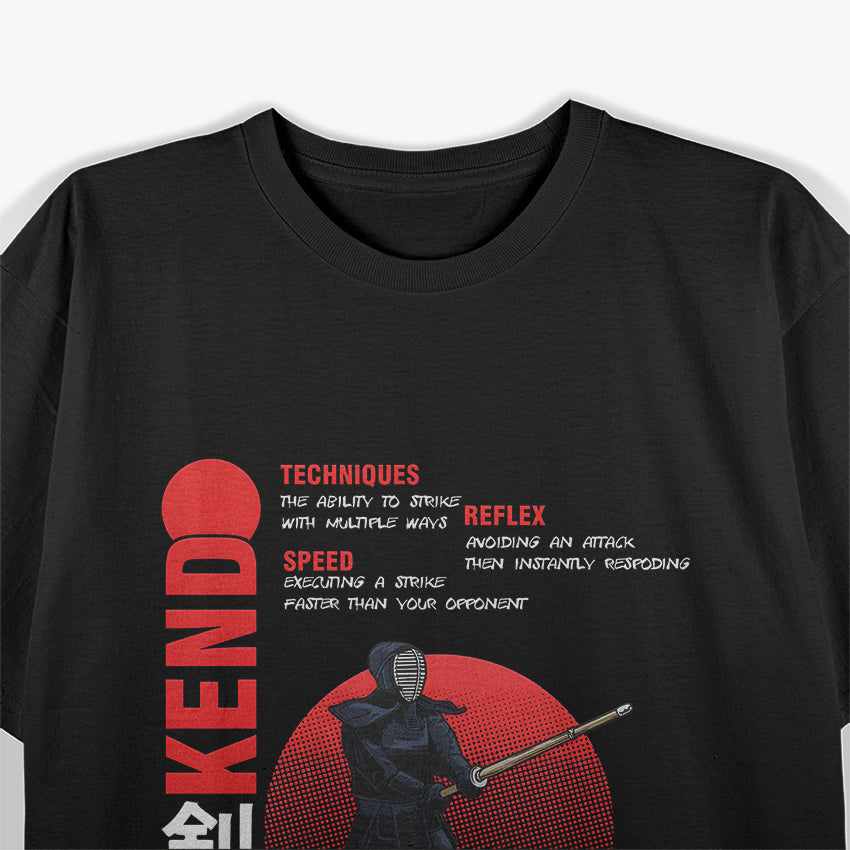 Kendo Techniques Japanese Martial Arts Enthusiast T-Shirt