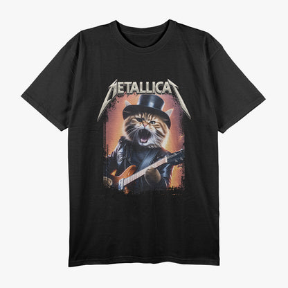 Metallicat Rock Band Cat Lovers Meme T-Shirt