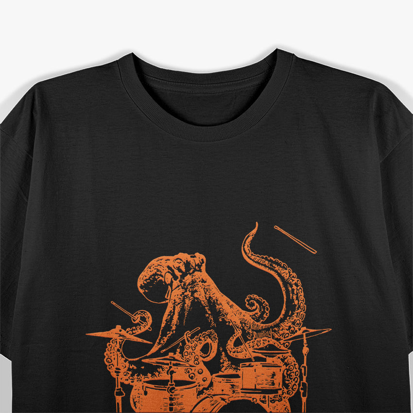 Octopus Playing Drums T-Shirt