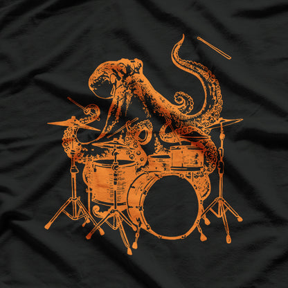 Octopus Playing Drums T-Shirt