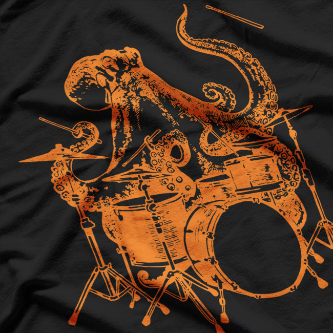 Octopus Playing Drums T-Shirt