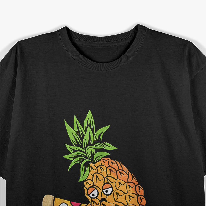 Pineapple Belongs on Pizza Funny Food Pun T-Shirt