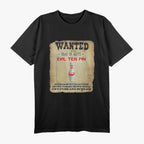 Wanted Evil Ten Pin – Funny Bowling Design T-Shirt
