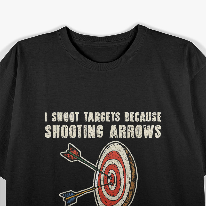 Funny Archery Enthusiast Life With Bow and Arrow Design T-Shirt