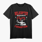 Helicopter A Million Parts Flying T-Shirt