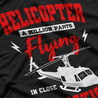 Helicopter A Million Parts Flying T-Shirt